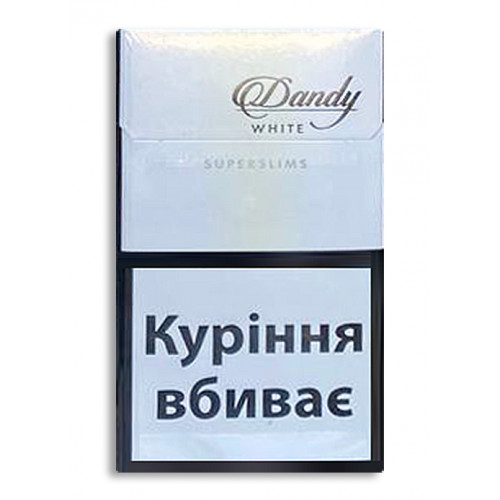 Сигареты Dandy White SS (денди слимс белые акциз) купить в розницу от 1 блока