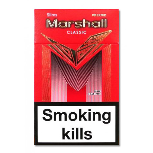 Сигарети Marshall Slims Red (Маршал червоні тонкі) купити в роздріб від 1 блоку